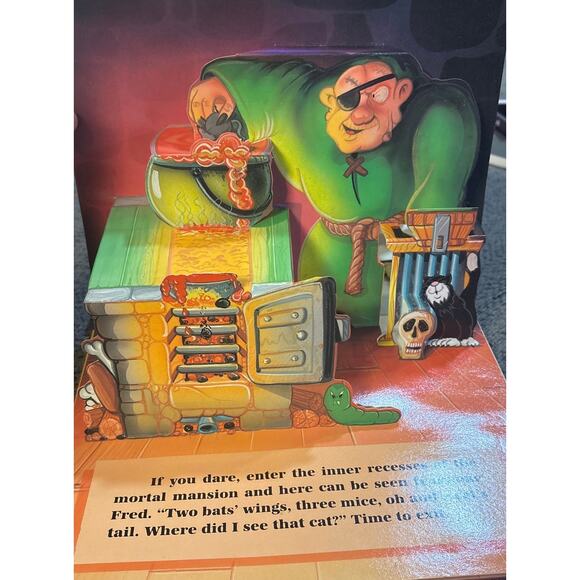 Mortal Mansion Pop-Up Book 1995 Grandreams Vintage Halloween Scary Complete - Picture 4 of 8